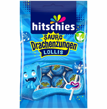 hitschies - Saure Drachenzungen Lollis 8 Stk.